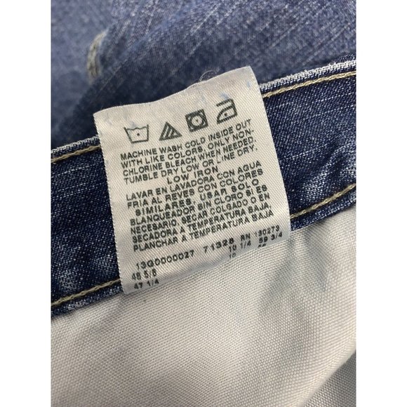 Wrangler Medium Wash High Rise Blue Jean Denim Carpenter Shorts Men’s (46 x 10) - Picture 10 of 10